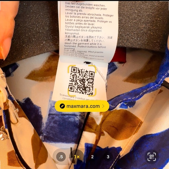 NWOT Max Mara Studio Label-cut 100% Silk Straight-line Dress Sz: US4 Spring - Picture 12 of 16